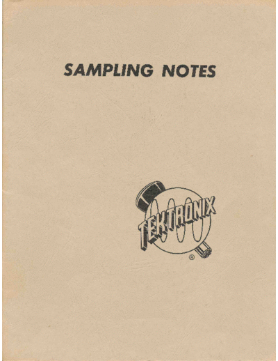 Sampling Notes