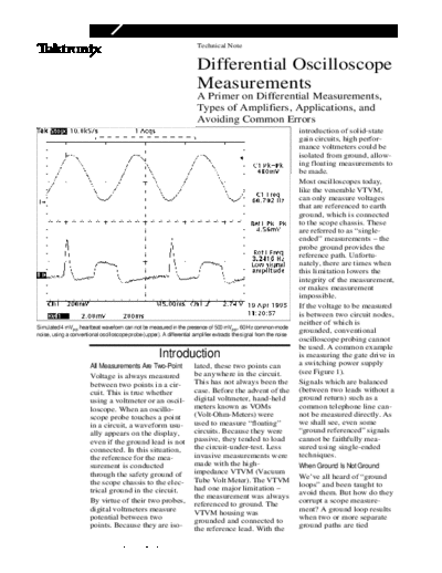 Tektronix_Differential_Scope_Measurements