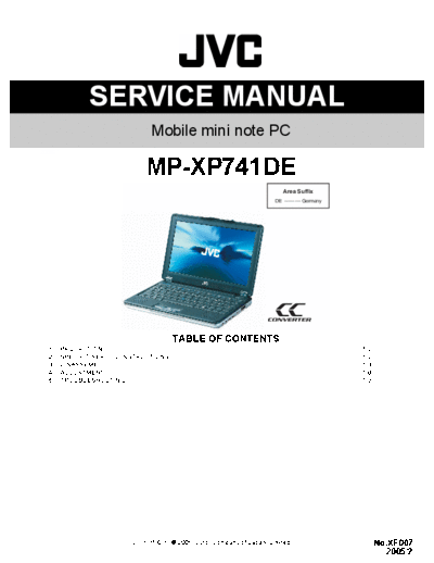 jvc mini note mp-xp741de