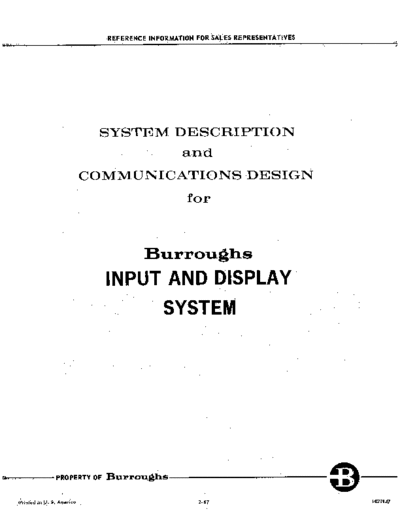 1029147_Burroughs_Input_And_Display_System_Feb67