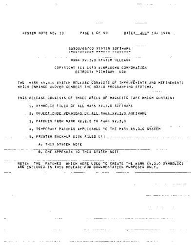 B5700_Mark_XV.3.0_SysNote#13_Jul74