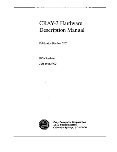 3207_CRAY-3_Hardware_Description_Manual_Jul93