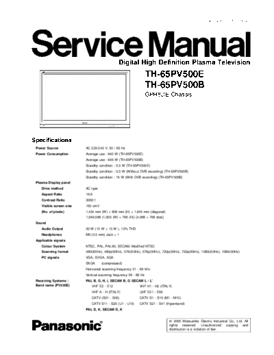 Panasonic_TH-65PV500E_TH-65PV500B_[SM]
