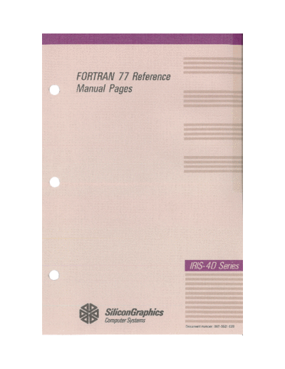007-0621-030_FORTRAN_77_Reference_Manual_Pages_v3.0_Sep_1990