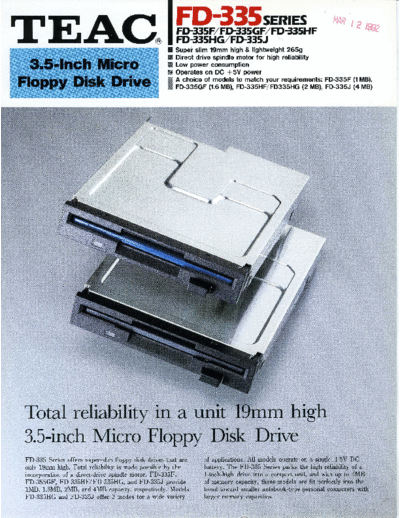 TEAC_FD-335_Brochure_Oct90