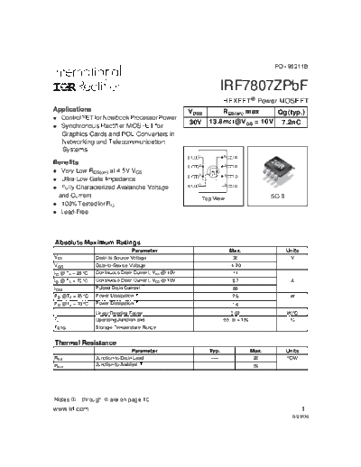 IRF7807ZPbF