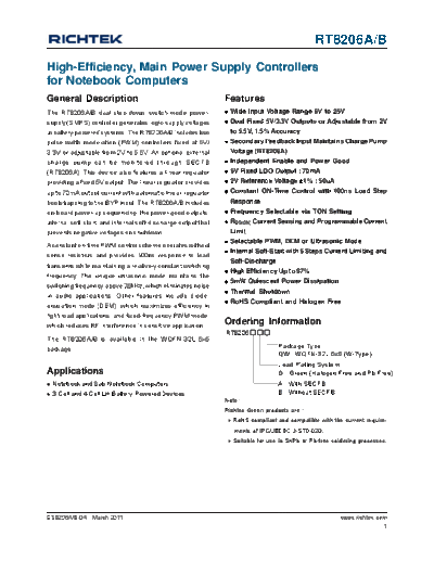 RT8206A Datasheet