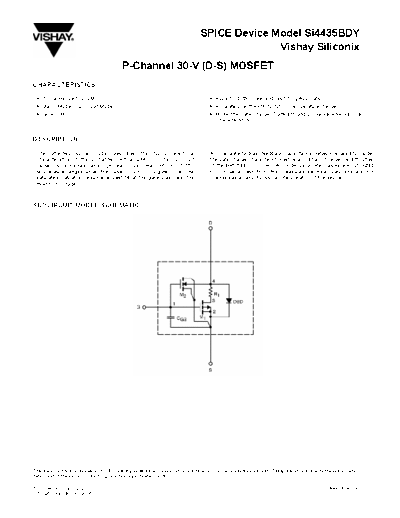 SI4435BDY Datasheet (PDF) - Vishay Siliconix - P-Channel 30-V (D-S) MOSFET