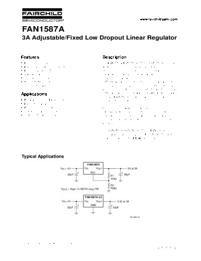 fairchild_datasheet_fan1587a_linear_regulator_3a_105