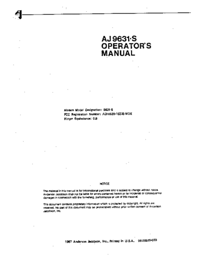 AndersonJacobson_AJ9631-S_Operators_Manual_1987