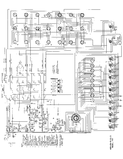 B&K Model 747 Dyna-Jet Tube Tester Schematic