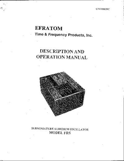 EFRATOM_Description_and_Operation_Manuals