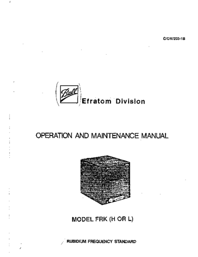 Efratom_FRK-L_Service_Manual