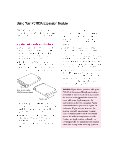 PCMCIA Exp. Mod. for PB 500 