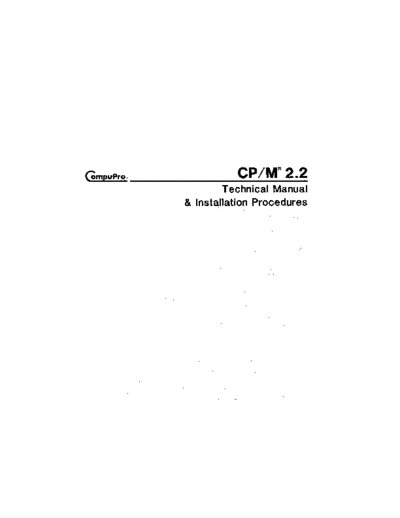 CPM_2.2_Technical_Manual_and_Installation_Oct84