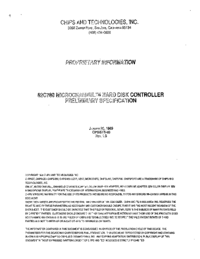 82C780_Microchannel_Hard_Disk_Controller_Jan89