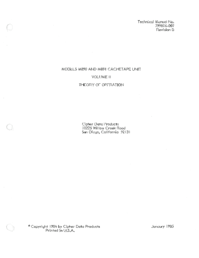 79981-007B_M890_M891_Vol_II_Theory_of_Operation_Jan85