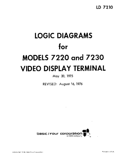 LD7210_7220_7230_Video_Terminal_Logic_Diagrams_Aug76