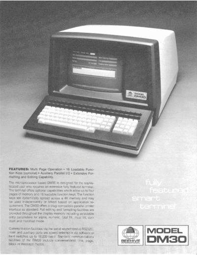 BM1912RAM08-C_Model_DM30_Data_Sheet_March1980