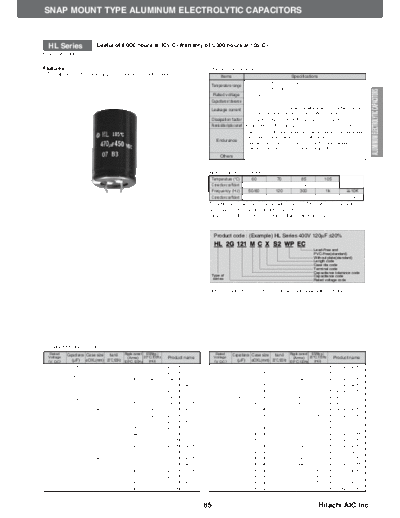 Hitachi [snap-in] HL Series