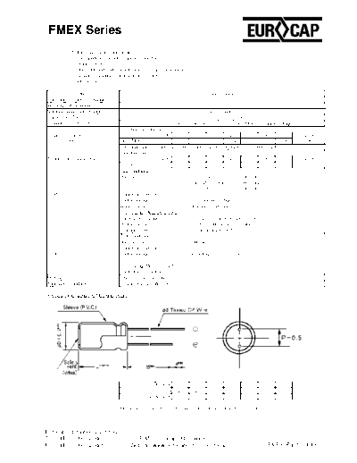 Eurocap [radial thru-hole ] FMEX Series