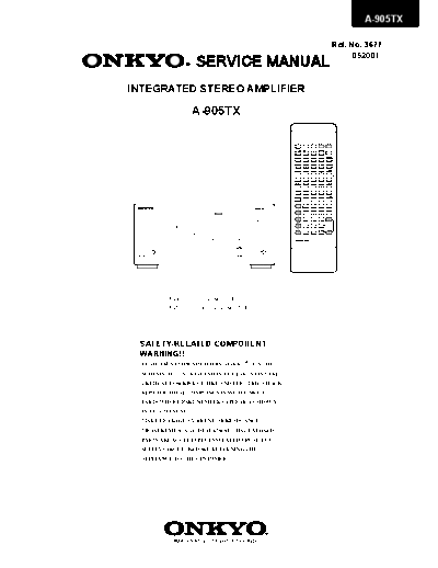 Onkyo-A-905-TX-Service-Manual