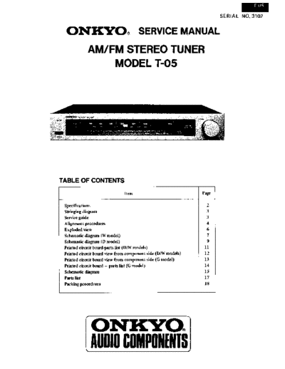 Onkyo T05sm