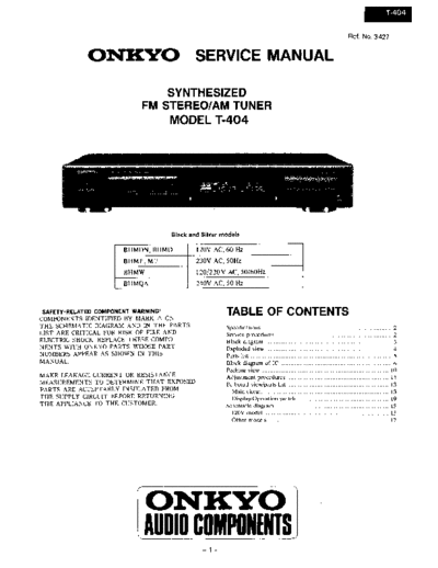 Onkyo T404sm