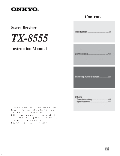 tx8555 user manual