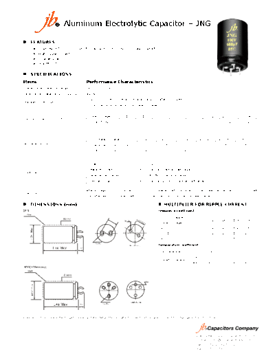 JB Capacitors [Snap-in] JNG Series
