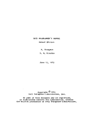 UNIX_Programmers_Manual_2ed_Jun72