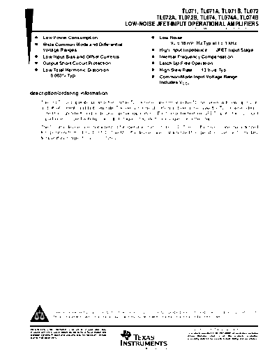 T074 - JFET OP-Amps