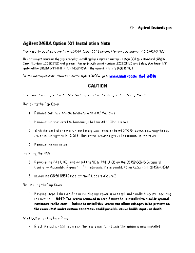 03458-90032 Opt001 install