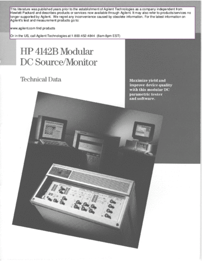 HP_4142B_Modular_DC_Source_Monitor_Technical_Data