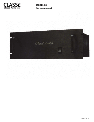 hfe_classe_audio_model_70_service