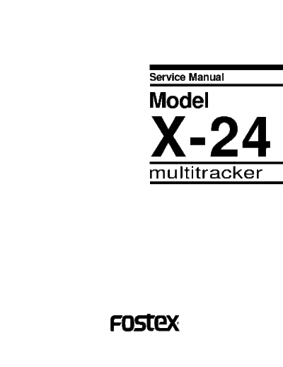 hfe_fostex_x-24_service