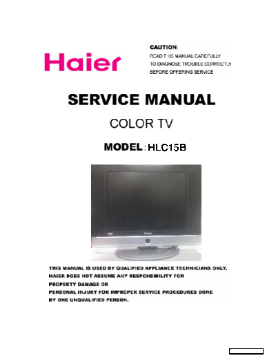 HAIER HLC15B lcd