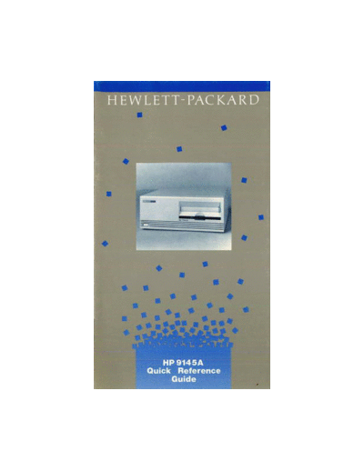 09145-90004_HP_9145A_Quick_Reference_Guide_Jul1988