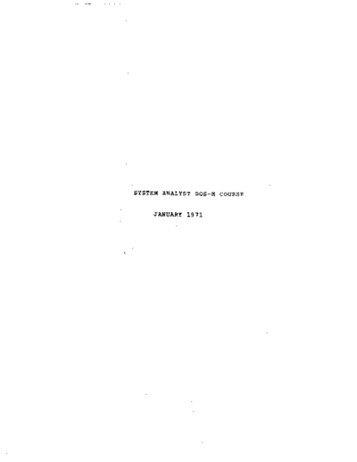 DOS-M_SysAnalyCourse_Jan71