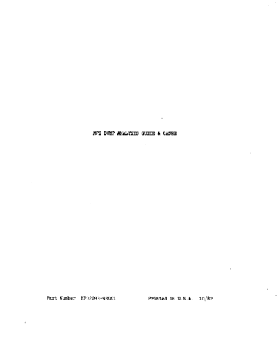 32033-93001_MPE_Dump_Analysis_Guide_Oct82