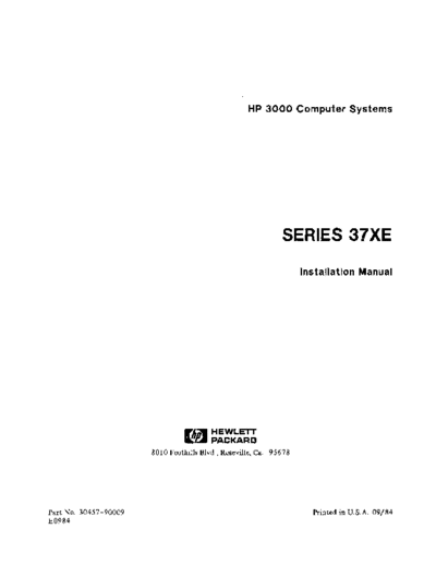 30467-90009_Series_37XE_Installation_Sep84