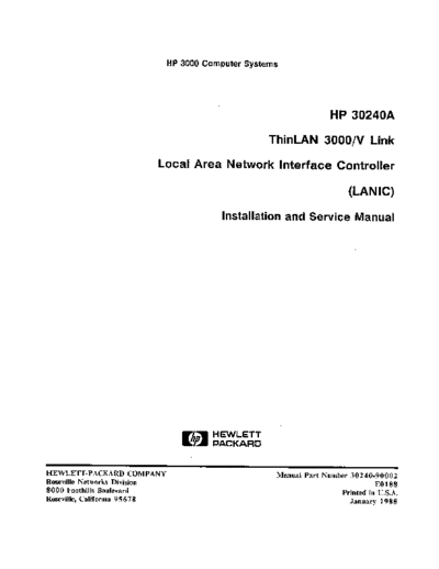 30240-90002_HP_30240A_ThinLAN_3000_V_Link_Local_Area_Network_Interface_Controller_(LANIC)_Installation_and_Service_Manual_Jan1988