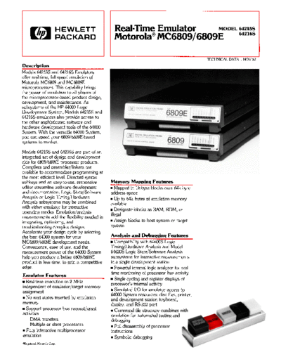 5953-2797_Real-Time_Emulator_Motorola_MC6809_6809E_Nov-1982