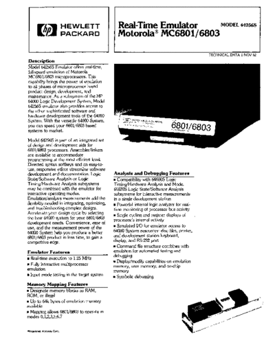 5953-2799_Real-Time_Emulator_Motorola_MC6801_6803_Nov-1982