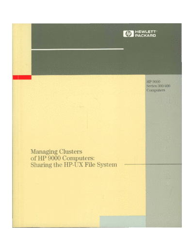 B1864-90015_Managing_Clusters_of_HP_9000_Computers_Aug92