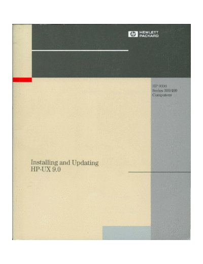 B1864-90019_Installing_and_Updating_HP-UX_9.0_300_400_Aug92