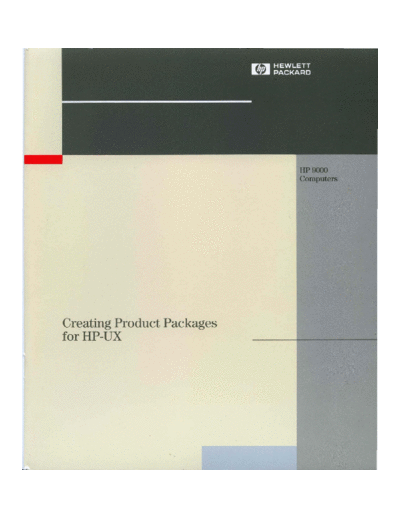 B2355-90031_Creating_Product_Packages_for_HP-UX_Aug92