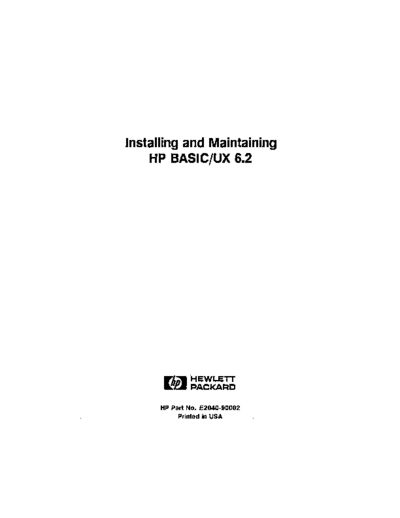 E2040-90002_Installing_and_Maintaining_BASIC_UX_6.2_Aug91