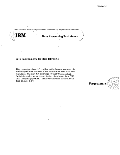 C20-1641-1_Core_Requirements_for_1130_FORTRAN