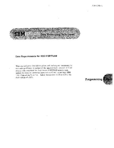C20-1641-1_Core_Requirements_of_1130_Fortran